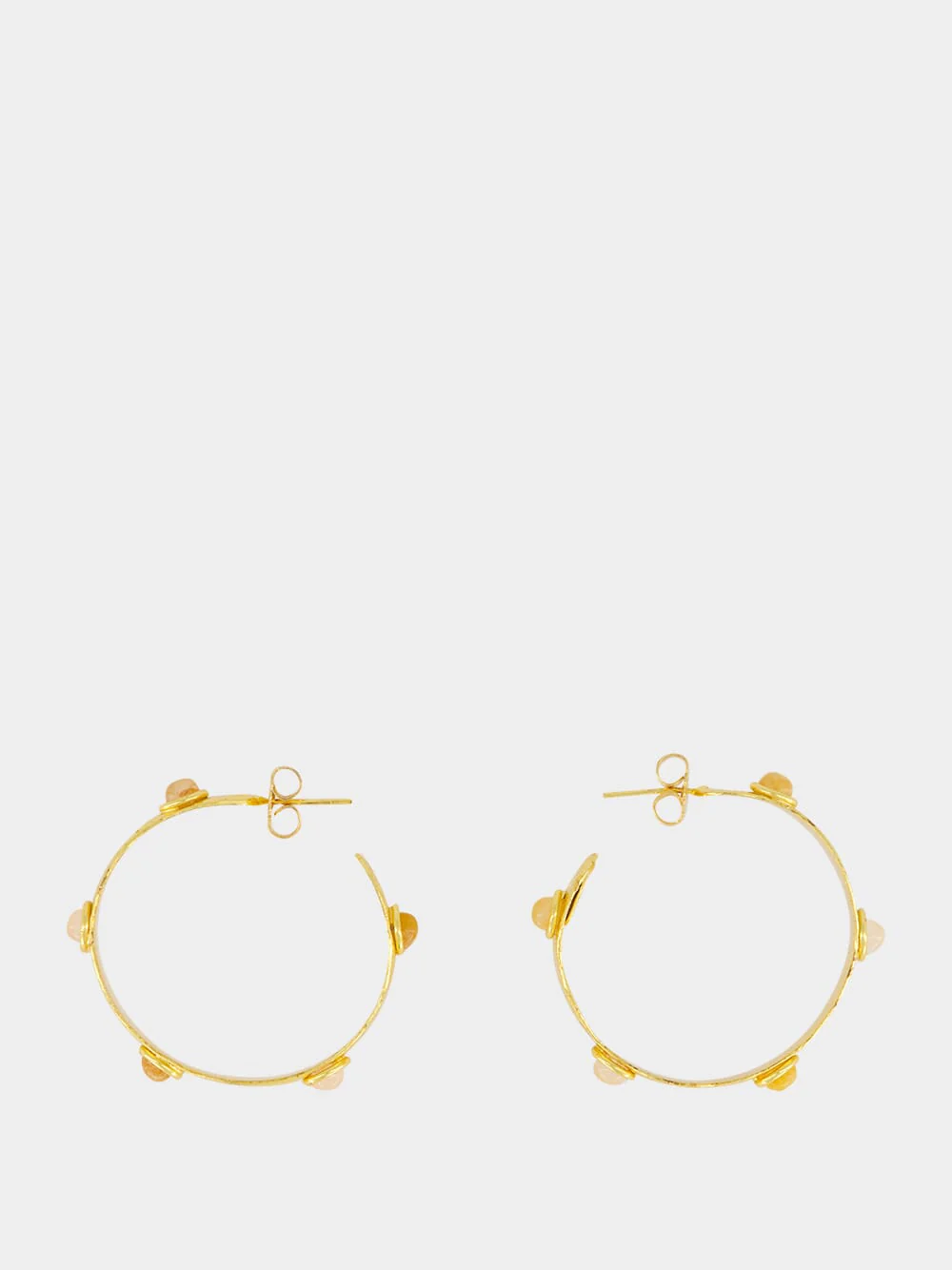 Bianca Jasper and Quartz Hoop Earrings - Image 3