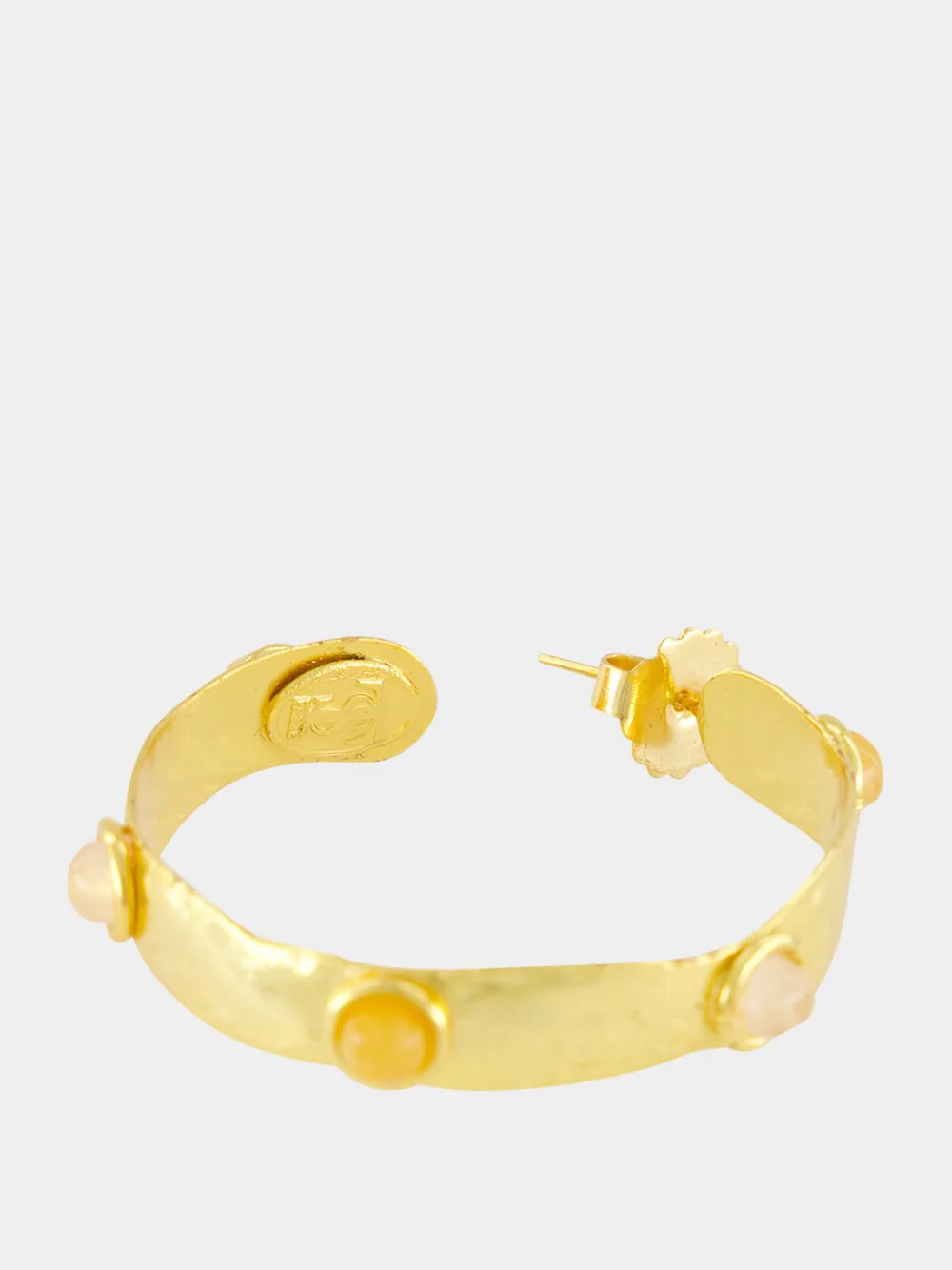 Bianca Jasper and Quartz Hoop Earrings - Image 5
