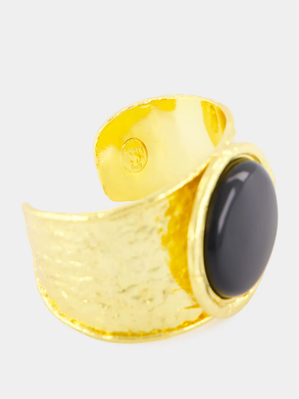 Brown Sphere Cuff Bracelet with Smoky Quartz - Image 5