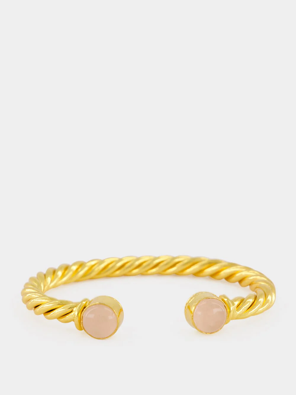 Eros Pink Quartz Open Bracelet