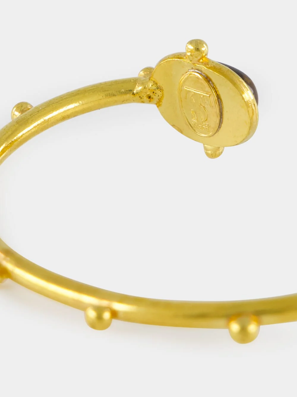 Gold Holis Bracelet with Tiger's Eye - Image 3