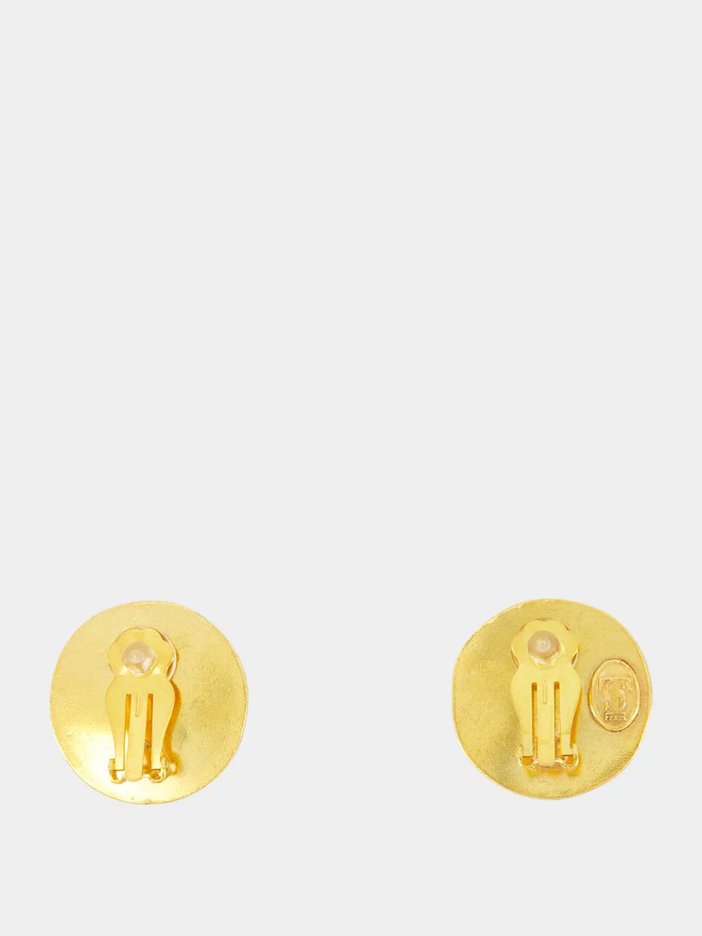 Gold Theodora Earrings with Pearls - Image 2