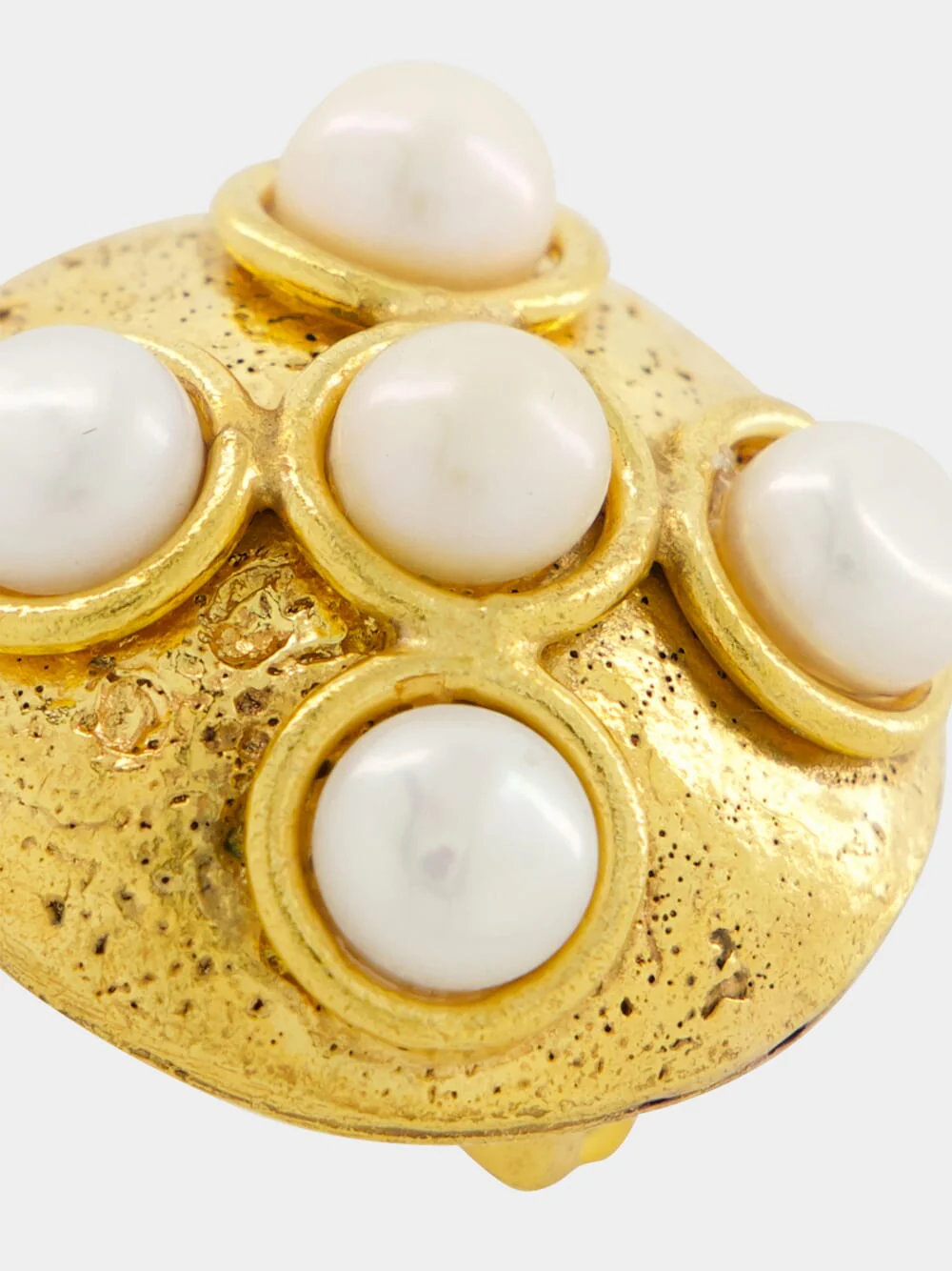 Gold Theodora Earrings with Pearls - Image 3