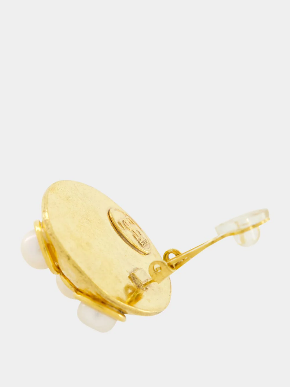 Gold Theodora Earrings with Pearls - Image 4