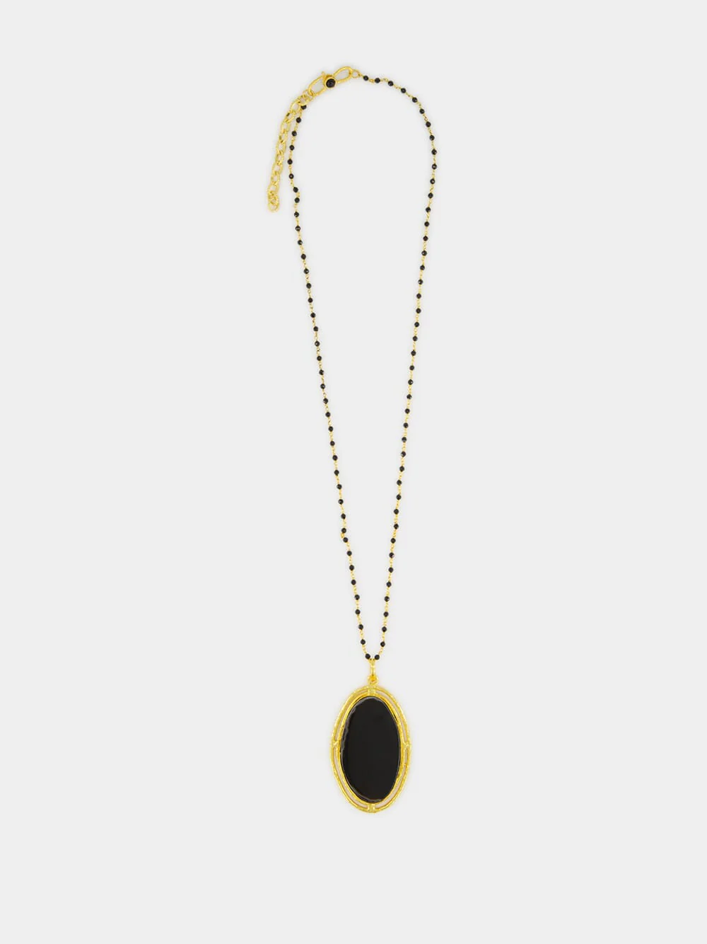 Rosarie Necklace with Brown Agate Pendant - Image 2