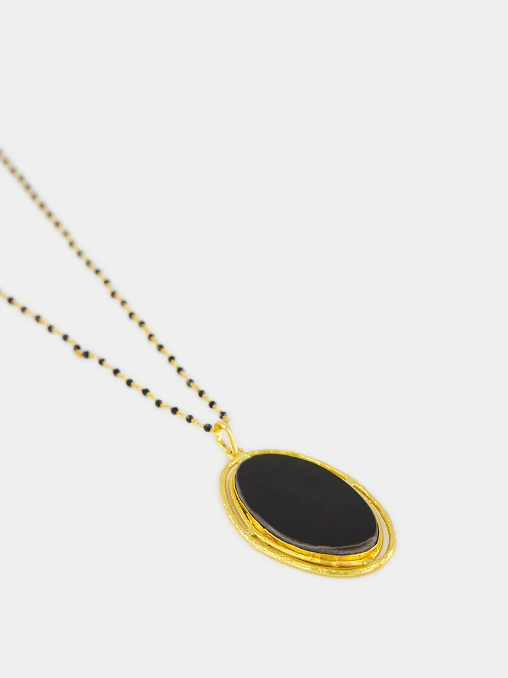 Rosarie Necklace with Brown Agate Pendant - Image 3