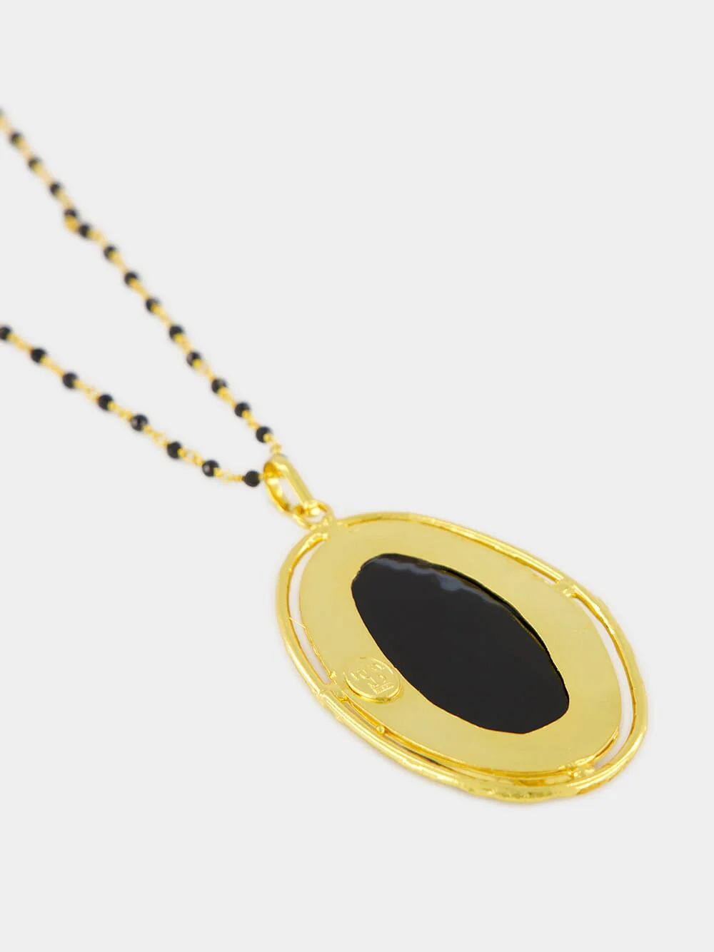 Rosarie Necklace with Brown Agate Pendant - Image 5