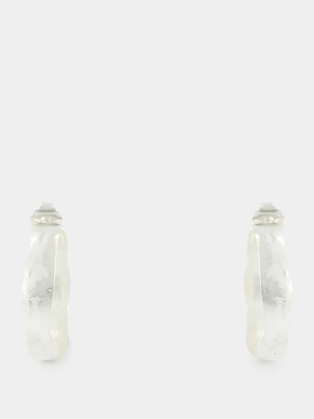 Silver Bianca Hoop Earrings - Image 2
