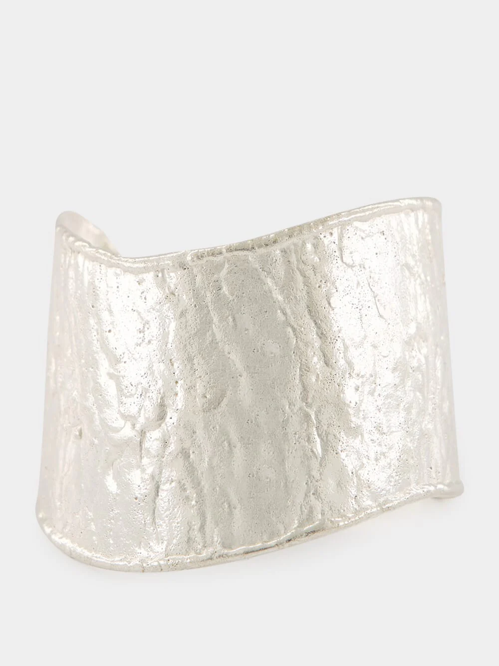 Silver Flow Brass Cuff Bracelet - Image 2