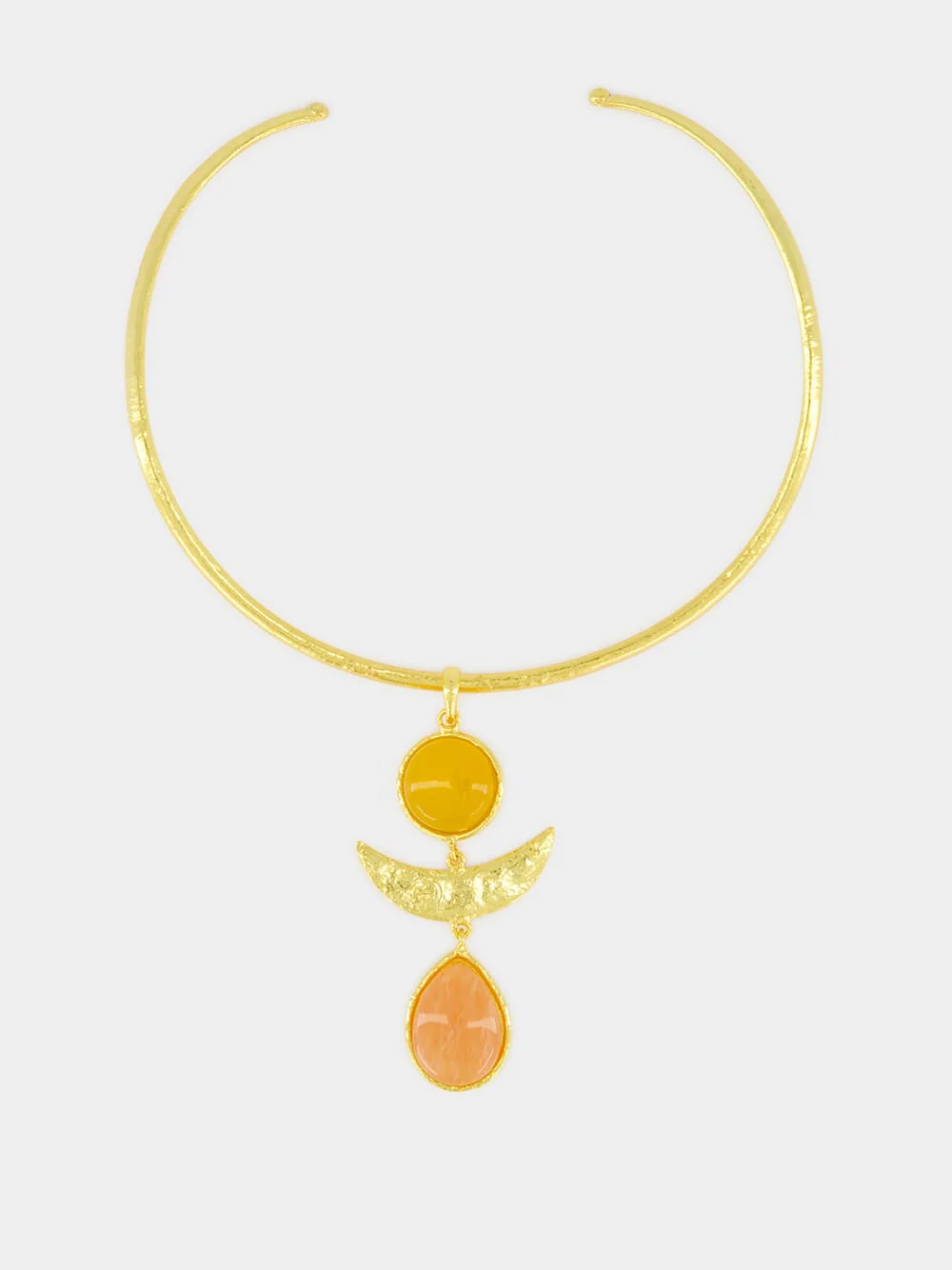 Sunset Necklace with Yellow Onyx