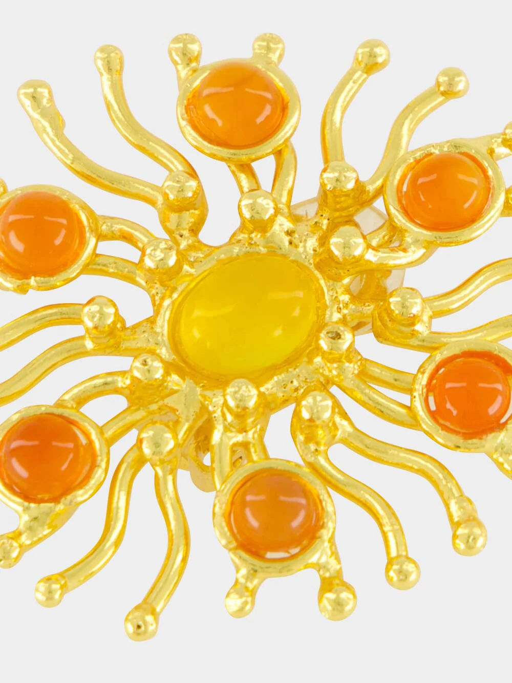 Sunshine Earrings with Carnelian Stones - Image 3