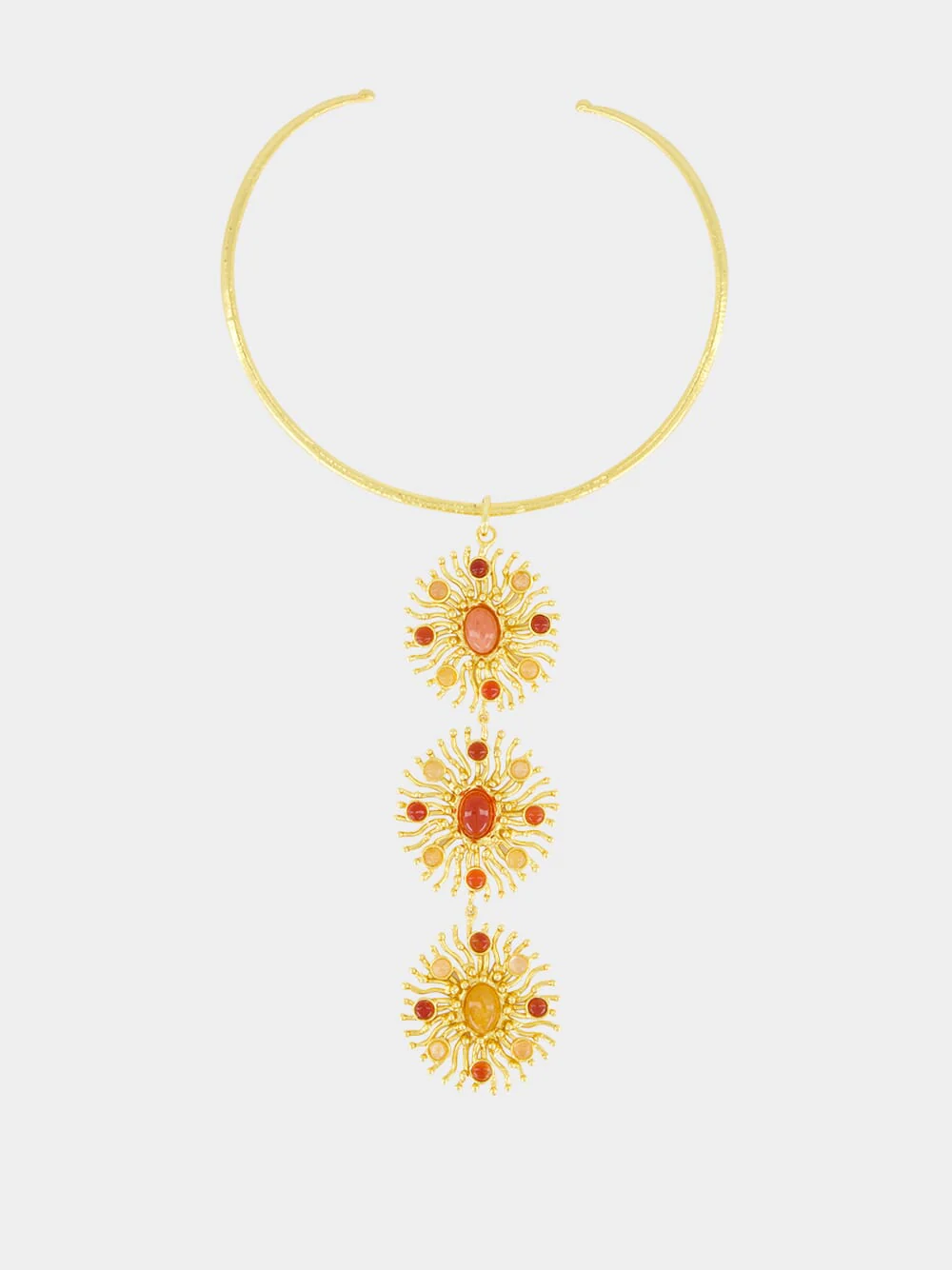 Sunshine Gold Necklace with Cornaline