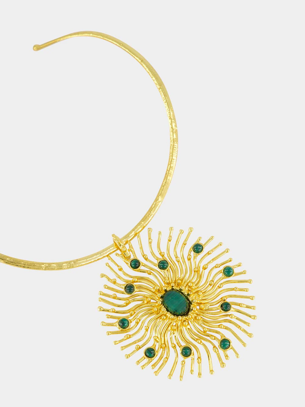 Sunshine Malachite Pendant Necklace - Image 2