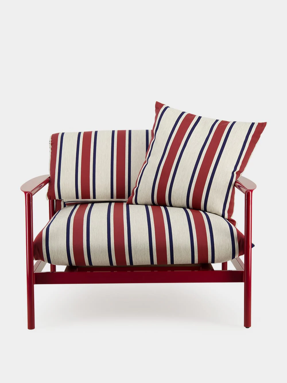 Red Stripes Decorative Cushion - Image 4