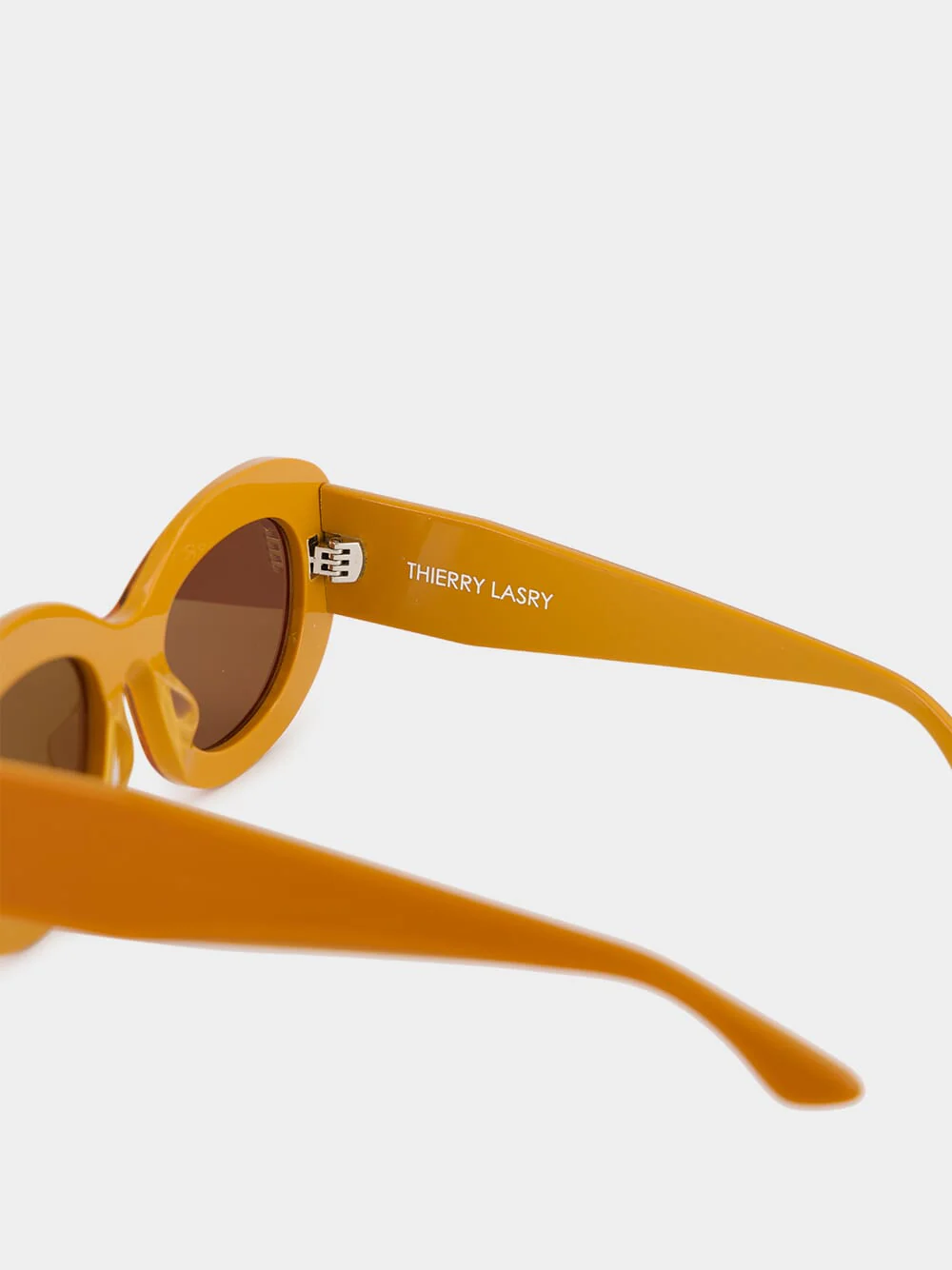 Envy Orange Acetate Oval Sunglasses - Image 4