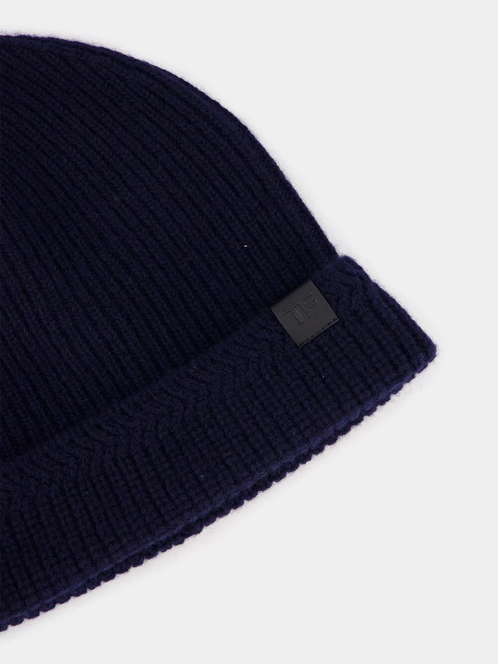 Blue Wool and Cashmere Knit Hat - Image 3