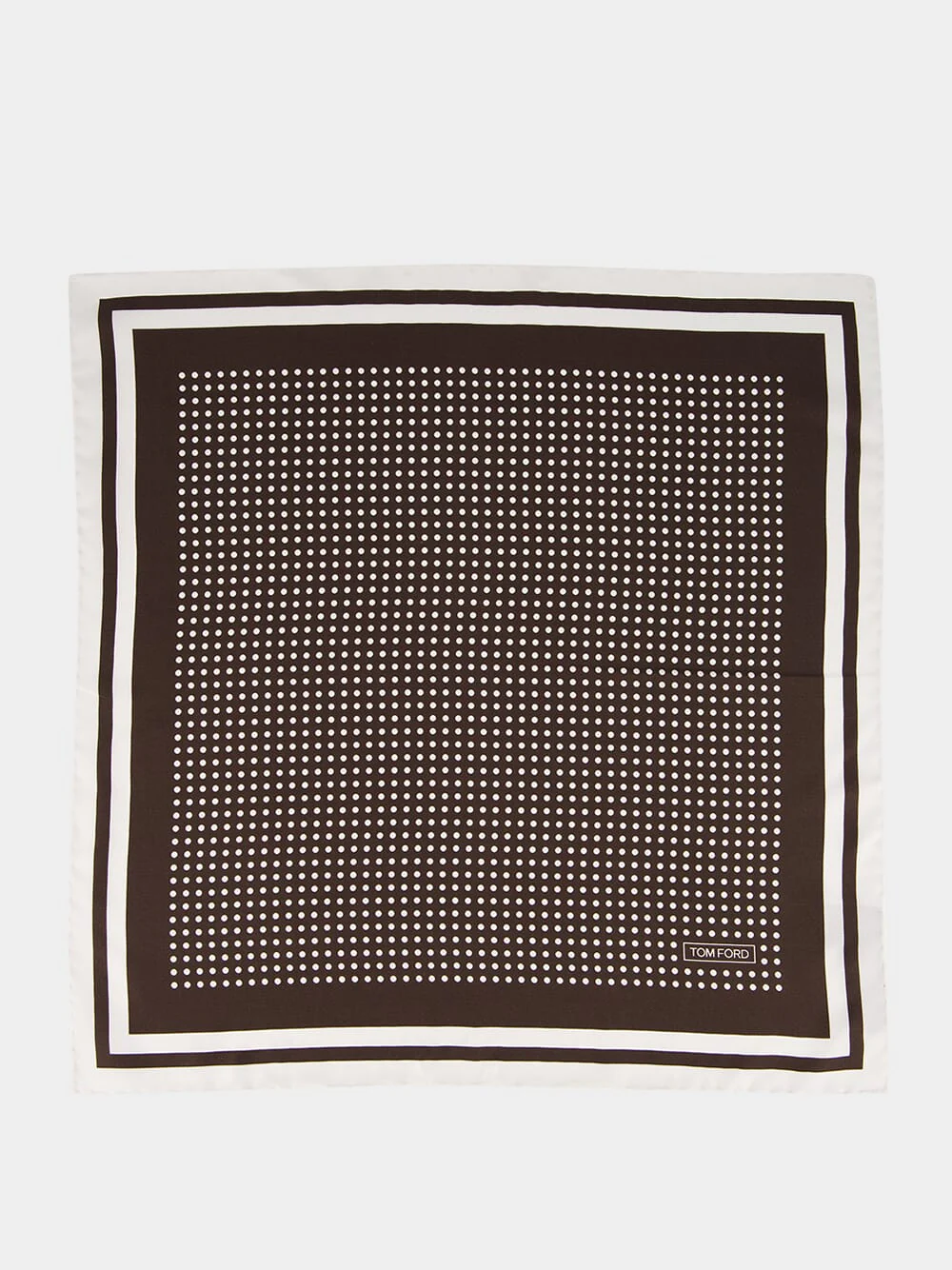 Brown Silk Pocket Square