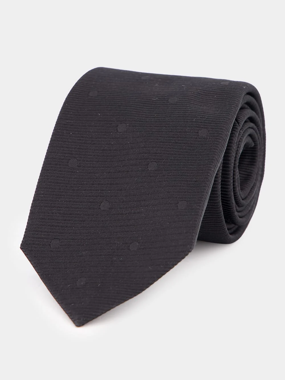 Classic Black Mulberry Silk Tie