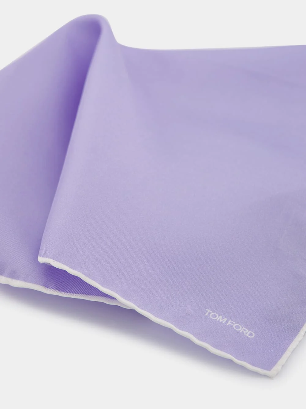 Classic Lilac Silk Scarf - Image 2