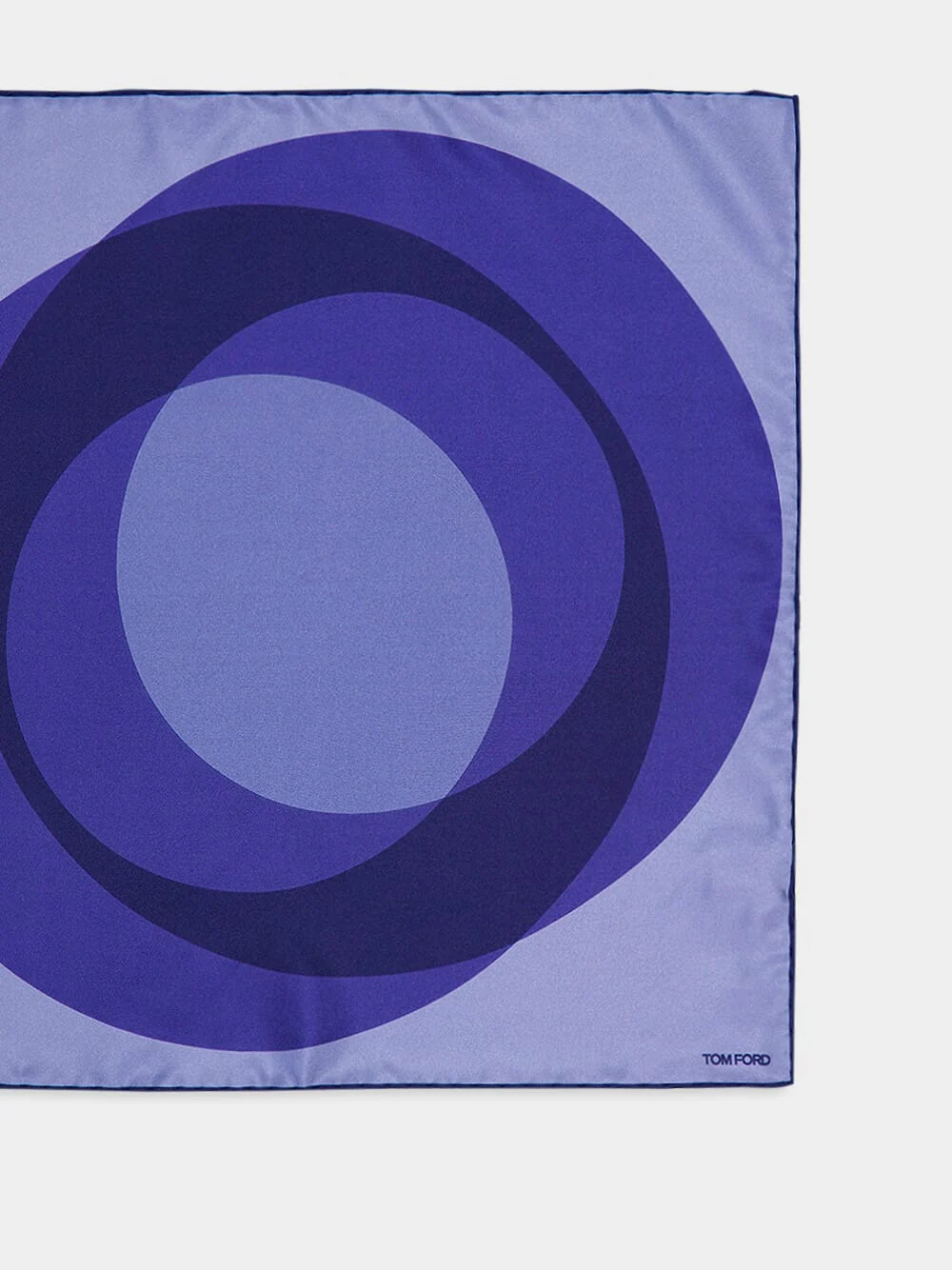Geometric Elegance Silk Scarf - Image 2