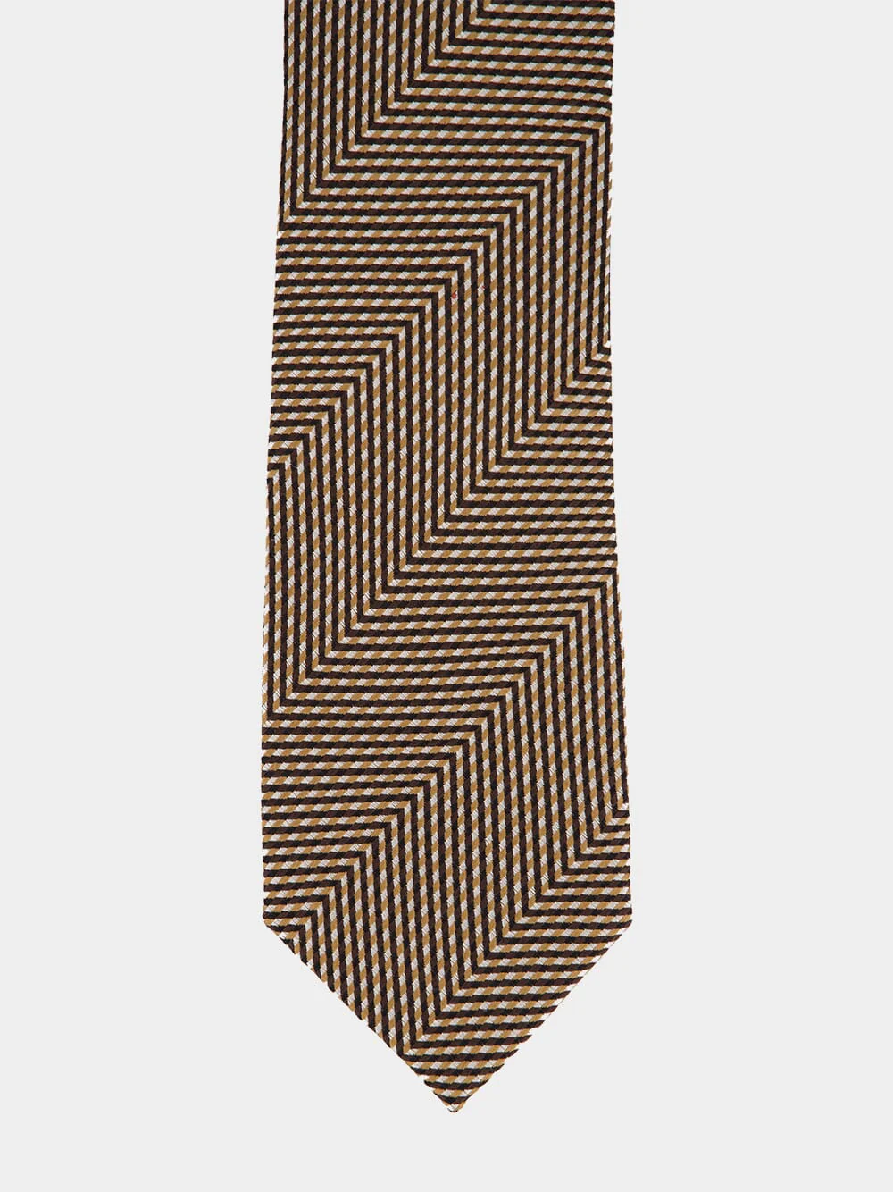 Geometric Silk Tie - Image 2
