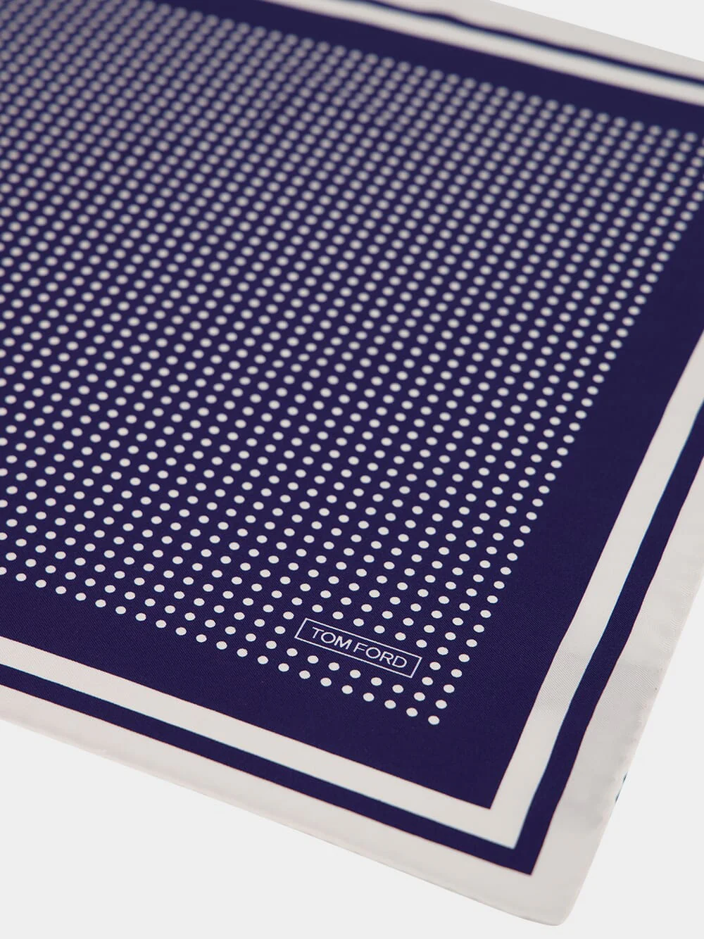 Navy Blue Polka-Dot Pocket Square - Image 2