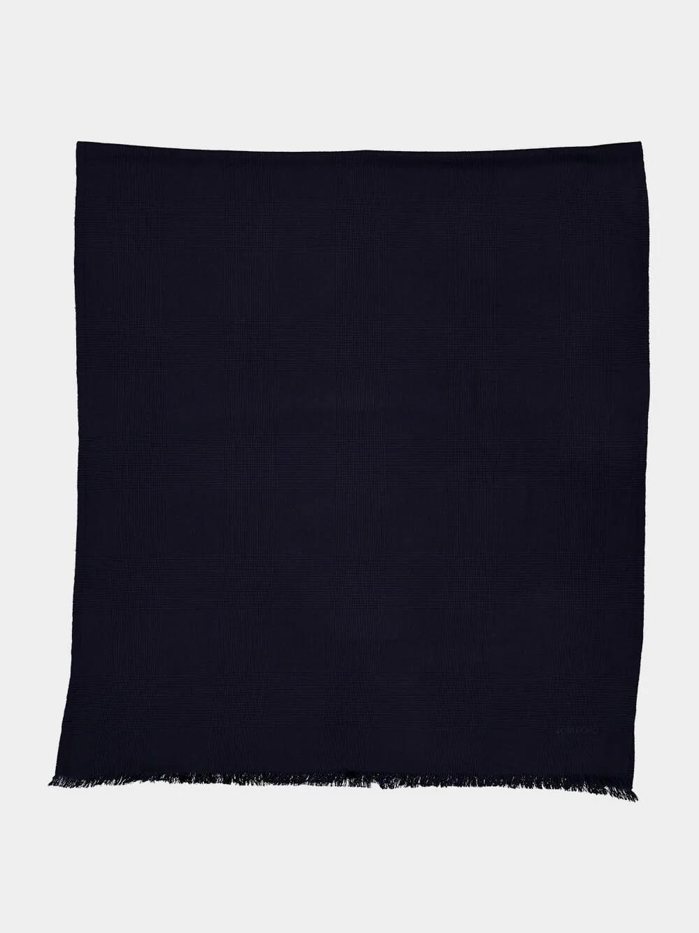 Prince of Wales Blue Wool Scarf