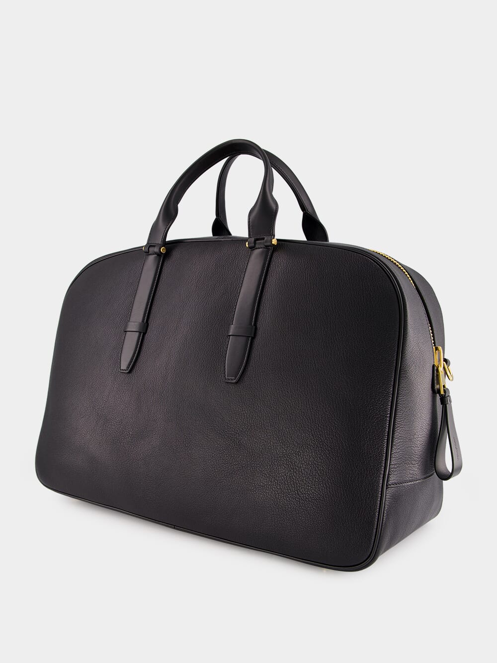 Black Grain Leather Buckley Bowling Bag - Image 5