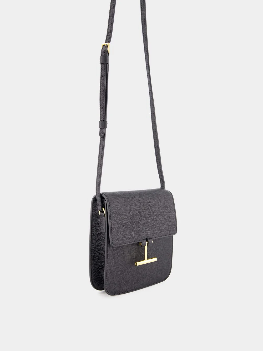 Black Grain Leather Tara Mini Bag - Image 3