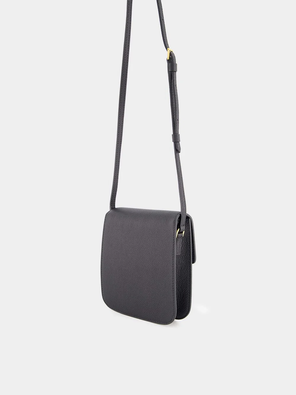 Black Grain Leather Tara Mini Bag - Image 5
