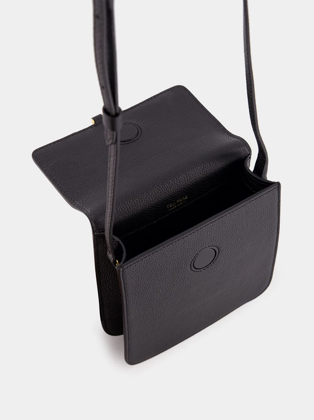 Black Grain Leather Tara Mini Bag - Image 6
