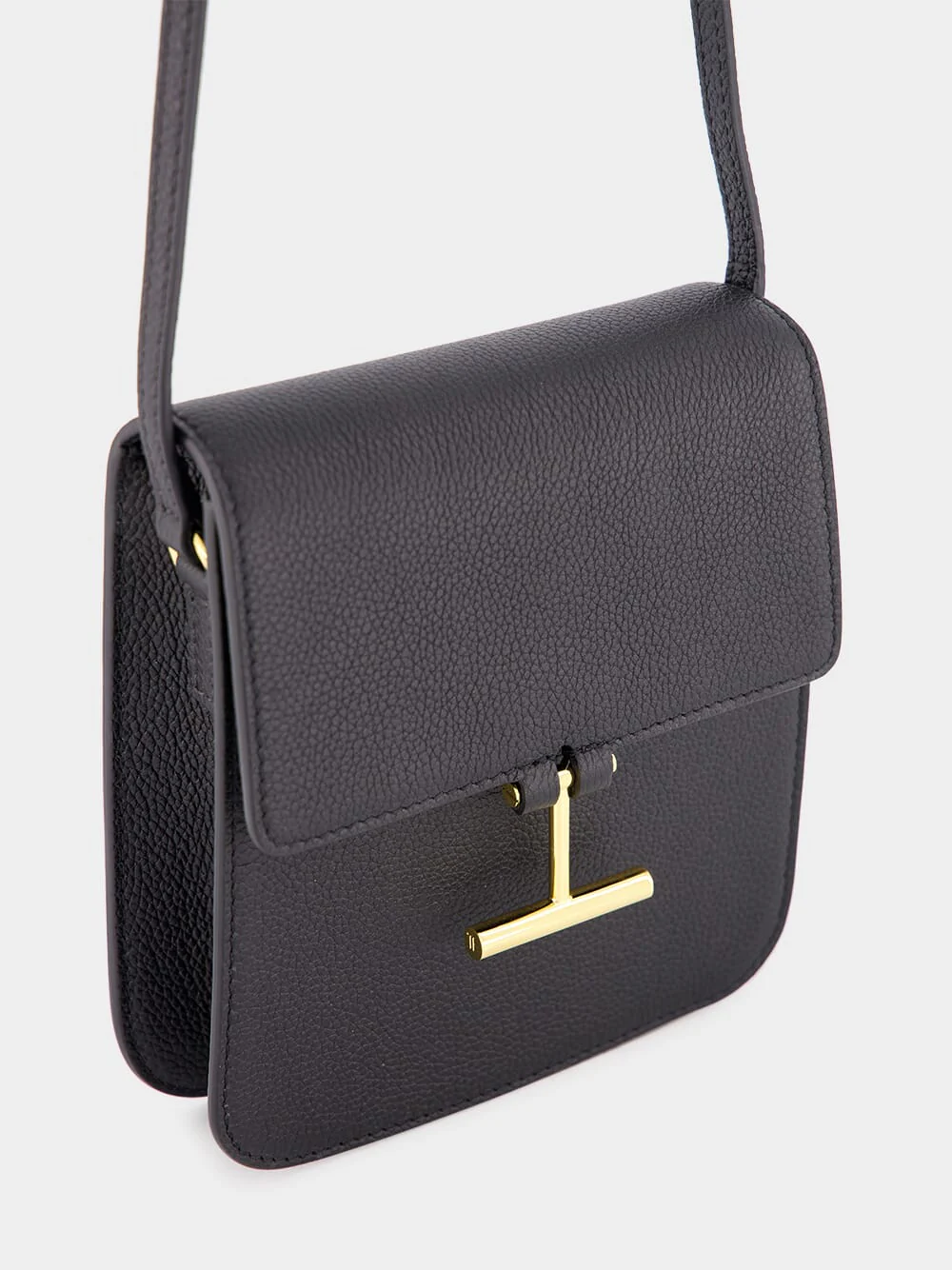 Black Grain Leather Tara Mini Bag - Image 7