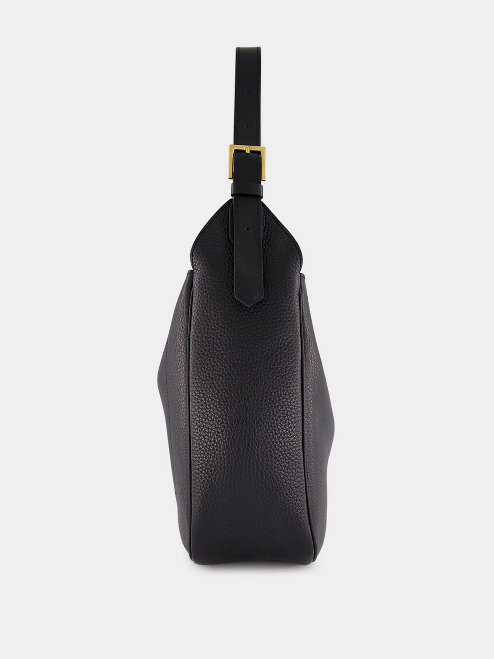 Black Leather Monarch Medium Hobo Bag - Image 4