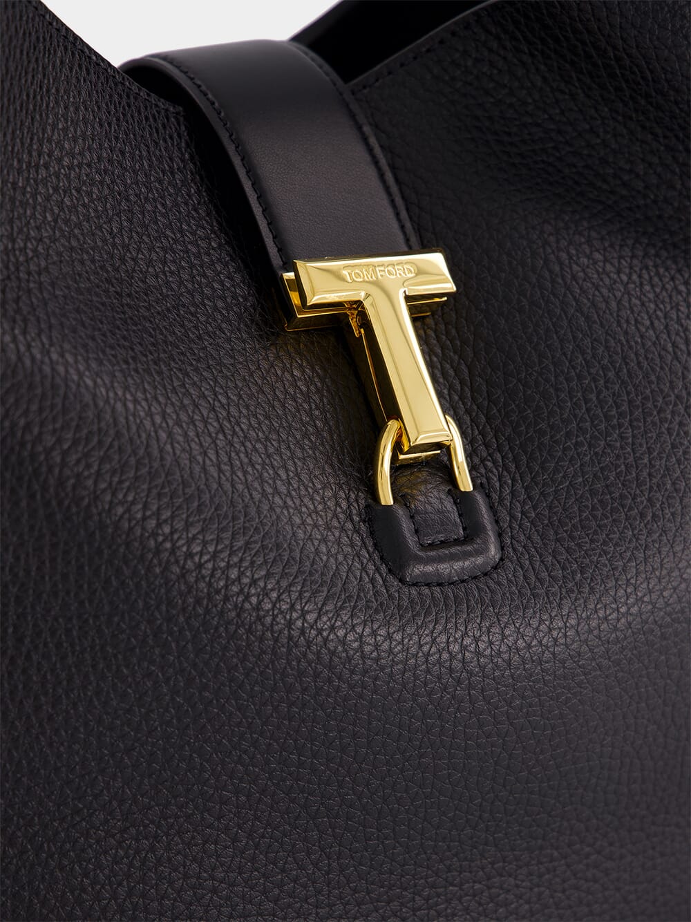 Black Leather Monarch Medium Hobo Bag - Image 7