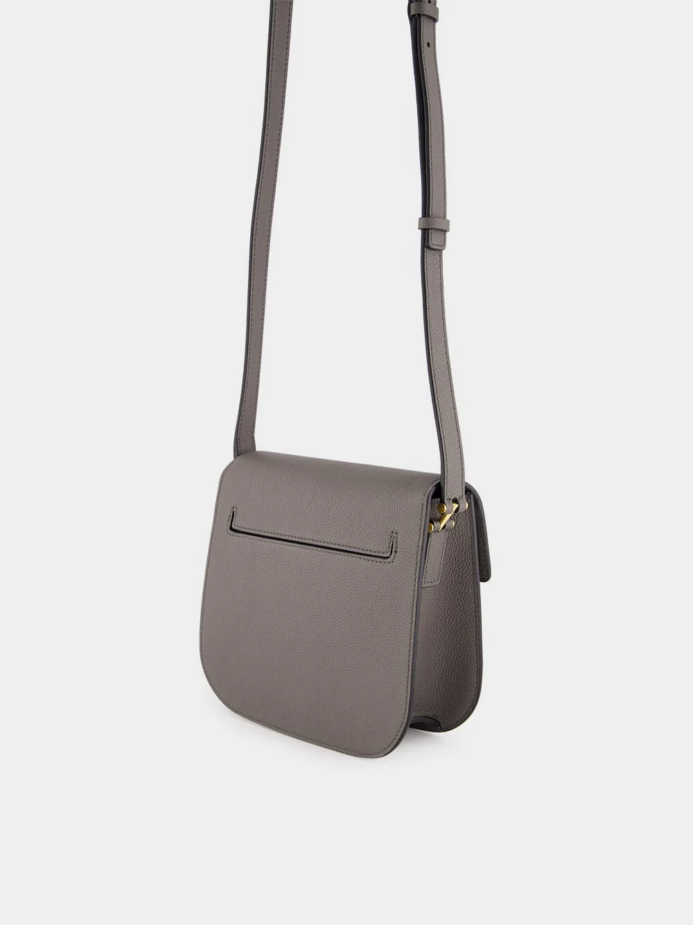 Graphite Leather Tara Mini Crossbody Bag - Image 5