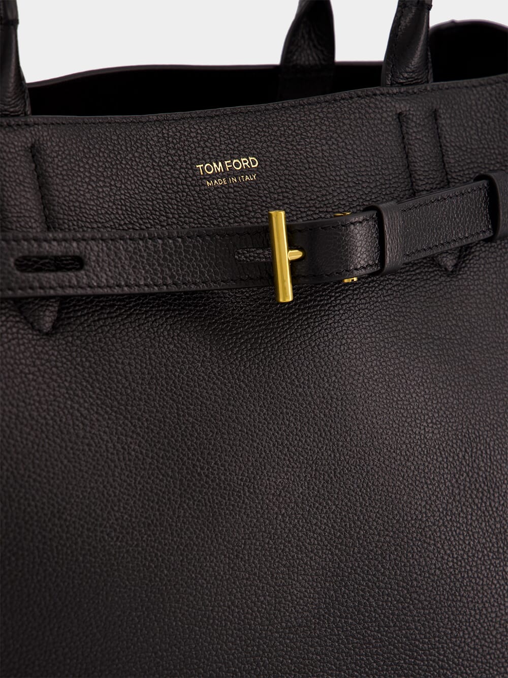 Black Audrey Large Tote in Grain Leather - Image 7