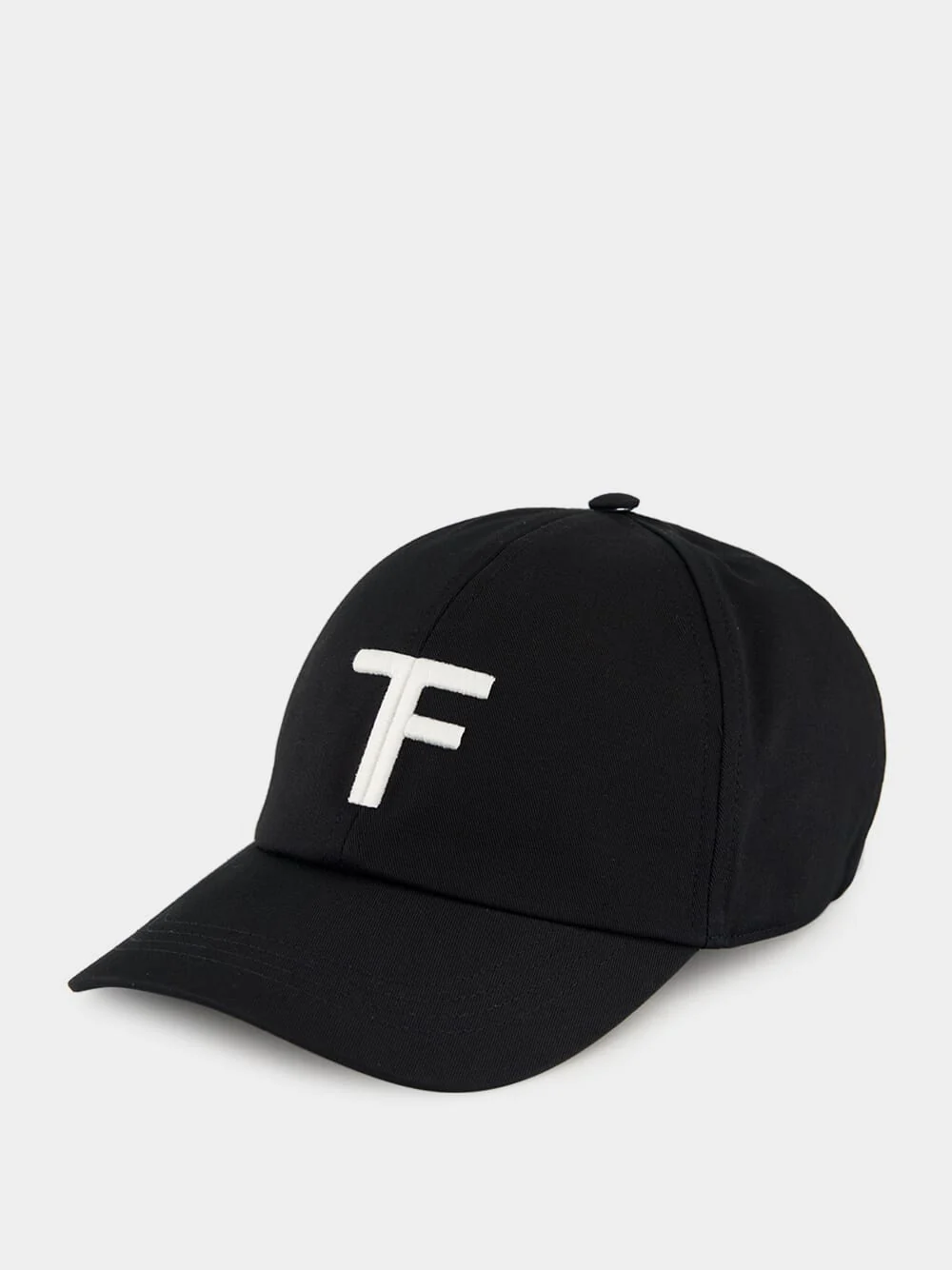 Black Brushed Cotton Baseball Cap