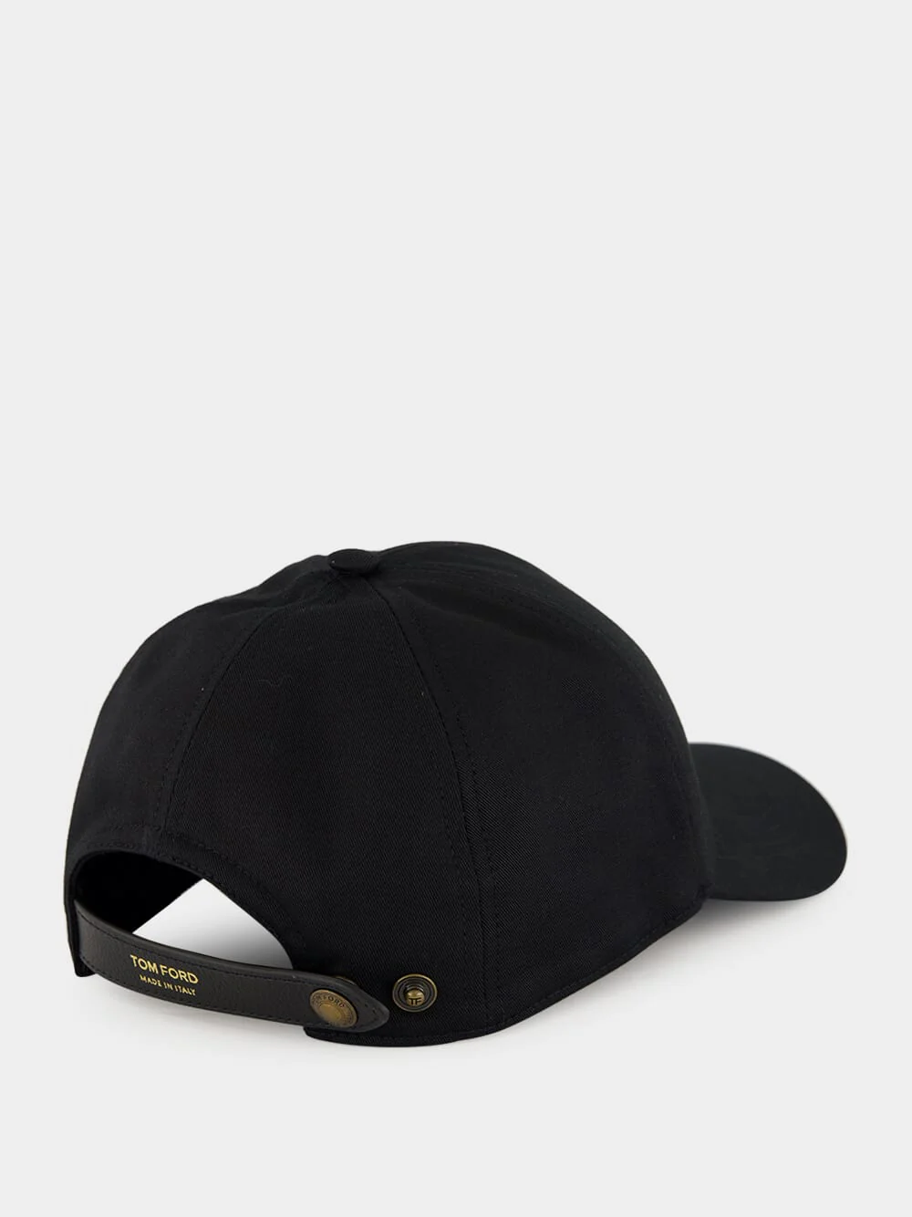Black Brushed Cotton Baseball Cap - Image 2