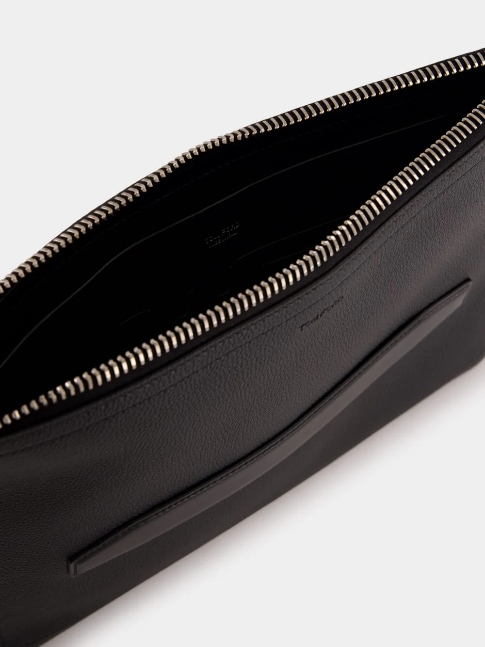 Black Buckley Handle Leather Portfolio - Image 5