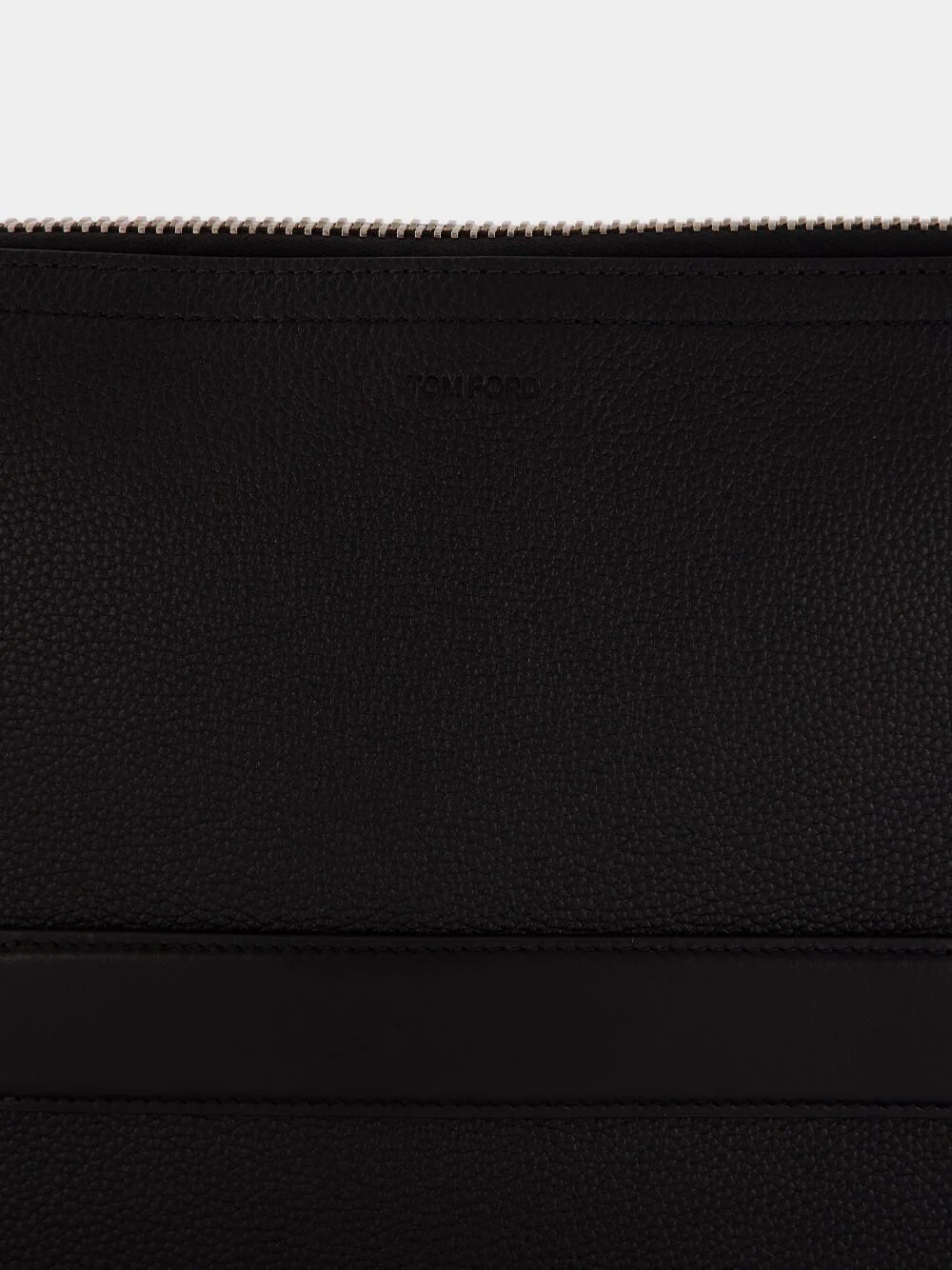 Black Buckley Handle Leather Portfolio - Image 6