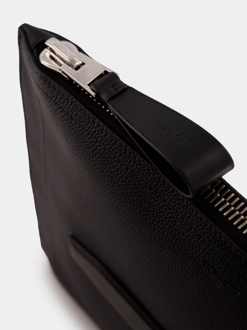 Black Buckley Handle Leather Portfolio - Image 7