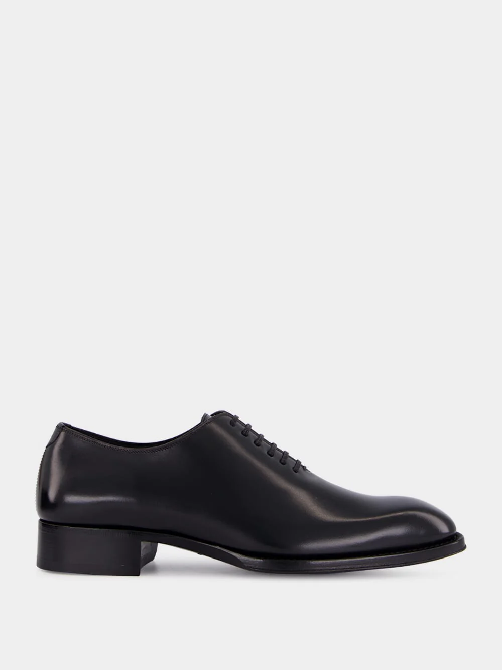 Black Burnished Leather Elkan Lace Up
