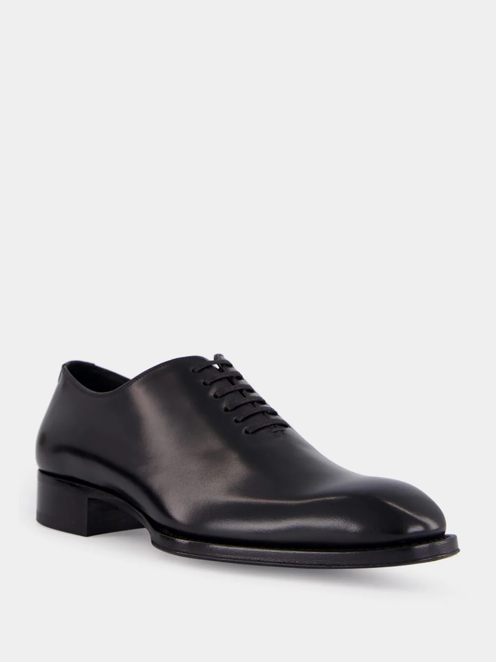 Black Burnished Leather Elkan Lace Up - Image 2