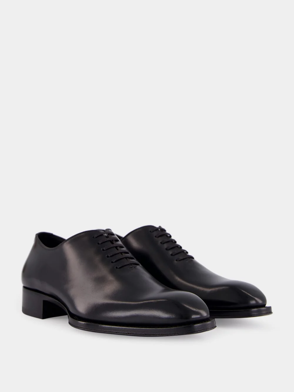 Black Burnished Leather Elkan Lace Up - Image 3