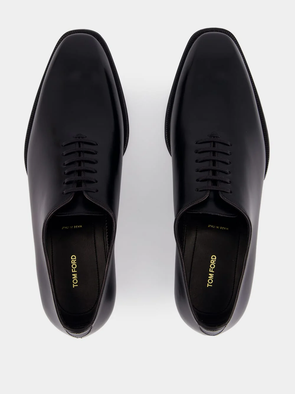 Black Burnished Leather Elkan Lace Up - Image 4