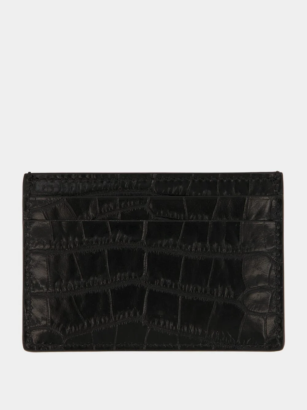 Black Crocodile Card Holder - Image 2