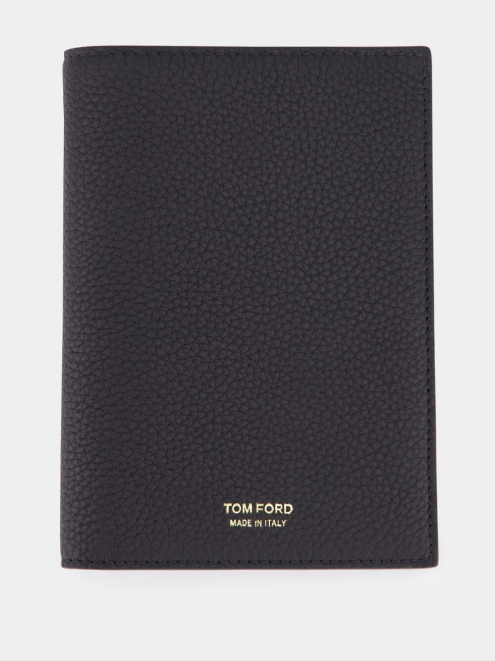 Black Grain Leather Bi-Fold Wallet