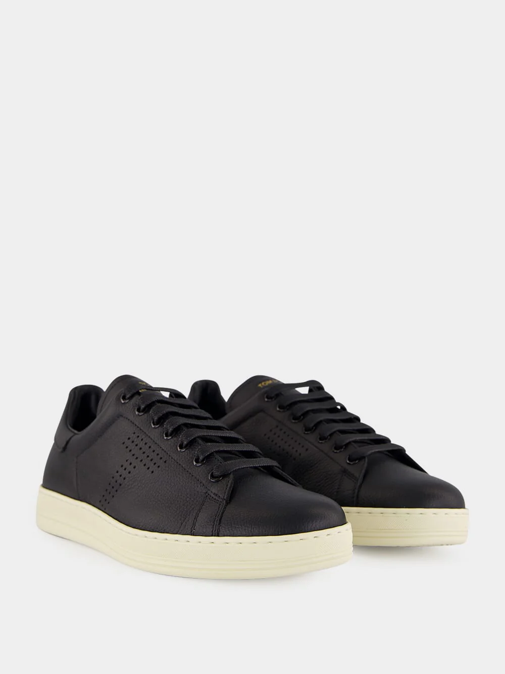 Black Grain Leather Warwick Sneaker - Image 3