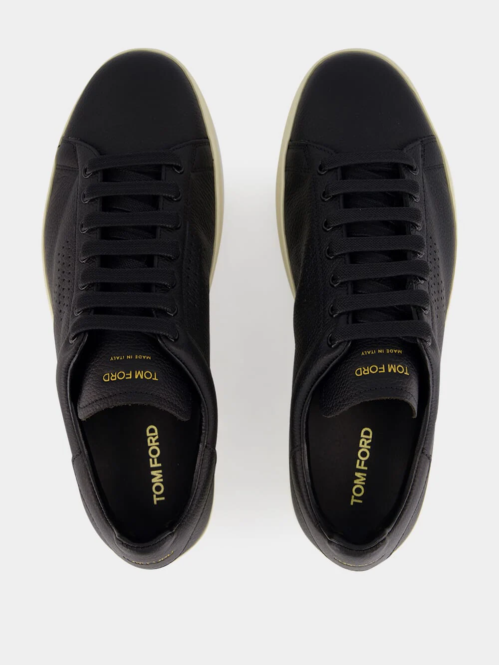 Black Grain Leather Warwick Sneaker - Image 4