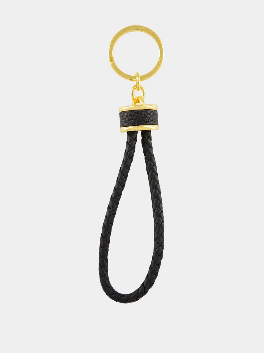 Black Keyring T Loop Soft Grain Leather
